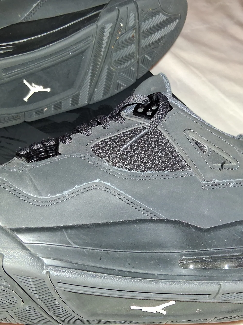 Nike Air Jordan 4 Retro Casual Sneakers - Black Cat